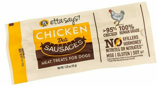Chicken Deli Sausage Dog Treats by Etta Says! Chicken