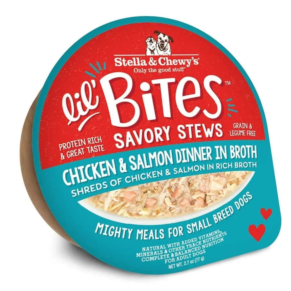 Lil’ Bites Savory Stews in Broth by Stella & Chewy's Chicken & Salmon