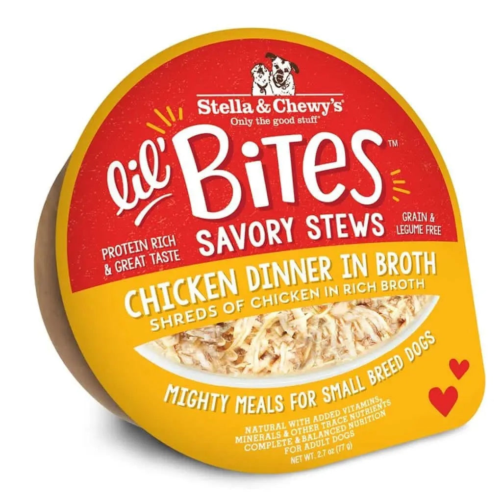 Lil’ Bites Savory Stews in Broth by Stella & Chewy's Chicken Dinner in Broth
