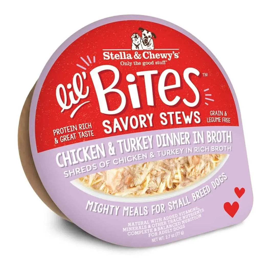 Lil’ Bites Savory Stews in Broth by Stella & Chewy's Chicken & Turkey