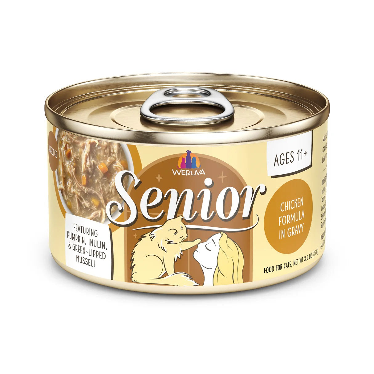 Chicken Formula in Gravy Wet Food for Senior Cats by Weruva