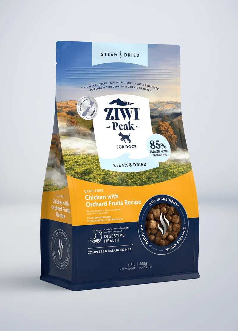 Chicken with Orchard Fruits Recipe Steam Dried Dog Food 7.1 lbs