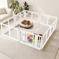 Clear Plastic Dog Playpen with Door - 8 Panel Set of 8