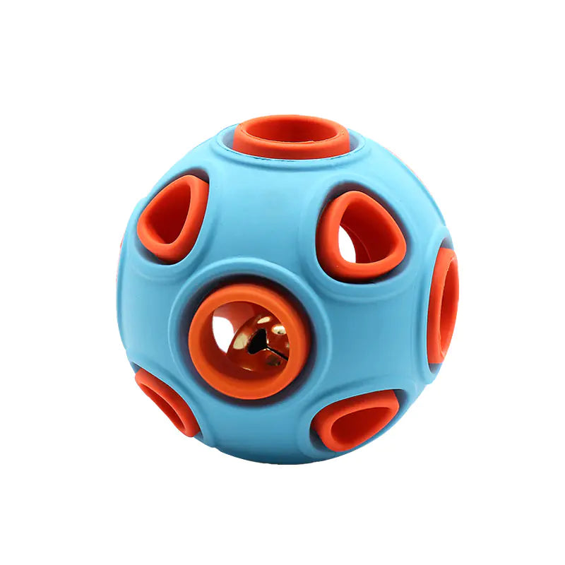 Glow-in-the-Dark Dog Toy Ball for Chewing (Medium/Large) Blue Bells L