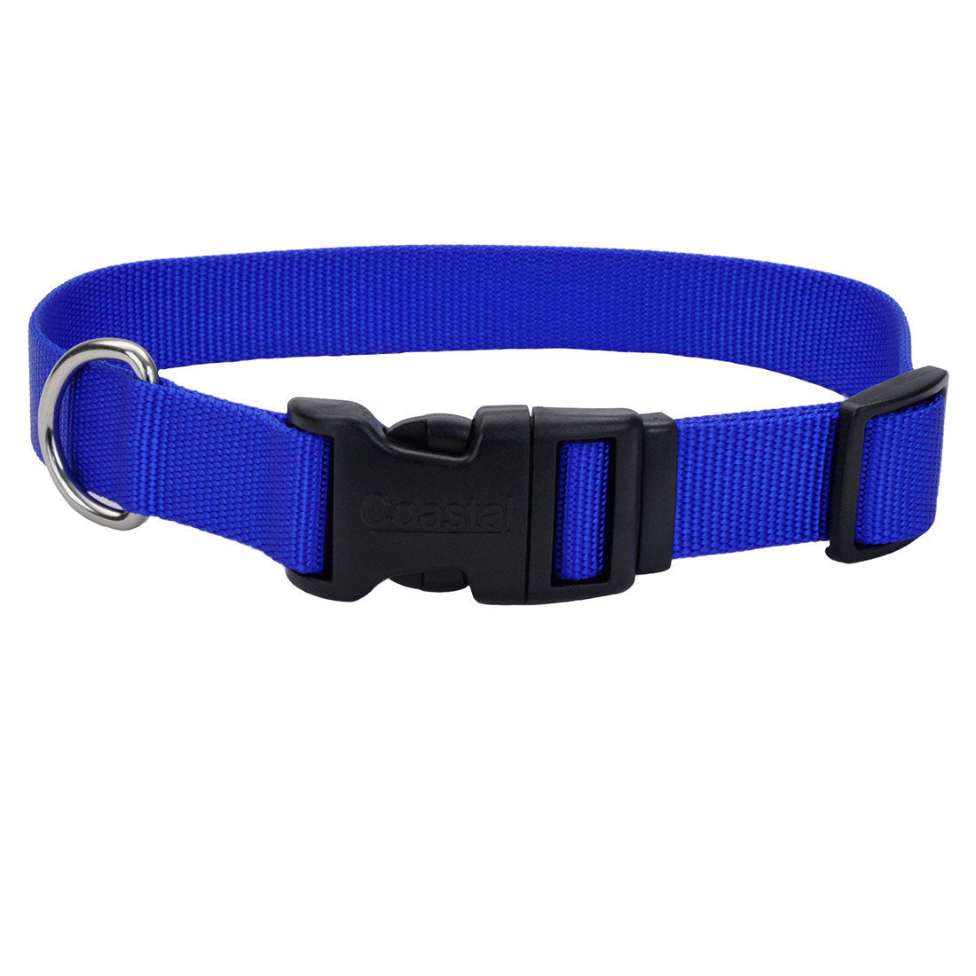 Blue Dog Collar - Adjustable Nylon Collar