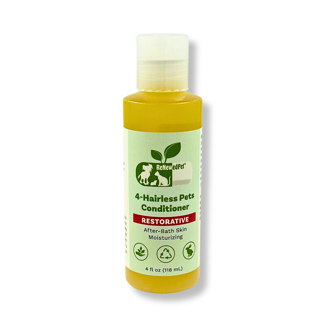 4-HAIRLESS PETS RESTORATIVE CONDITIONER FULL SIZE 4 OZ. ($5.98 oz.)