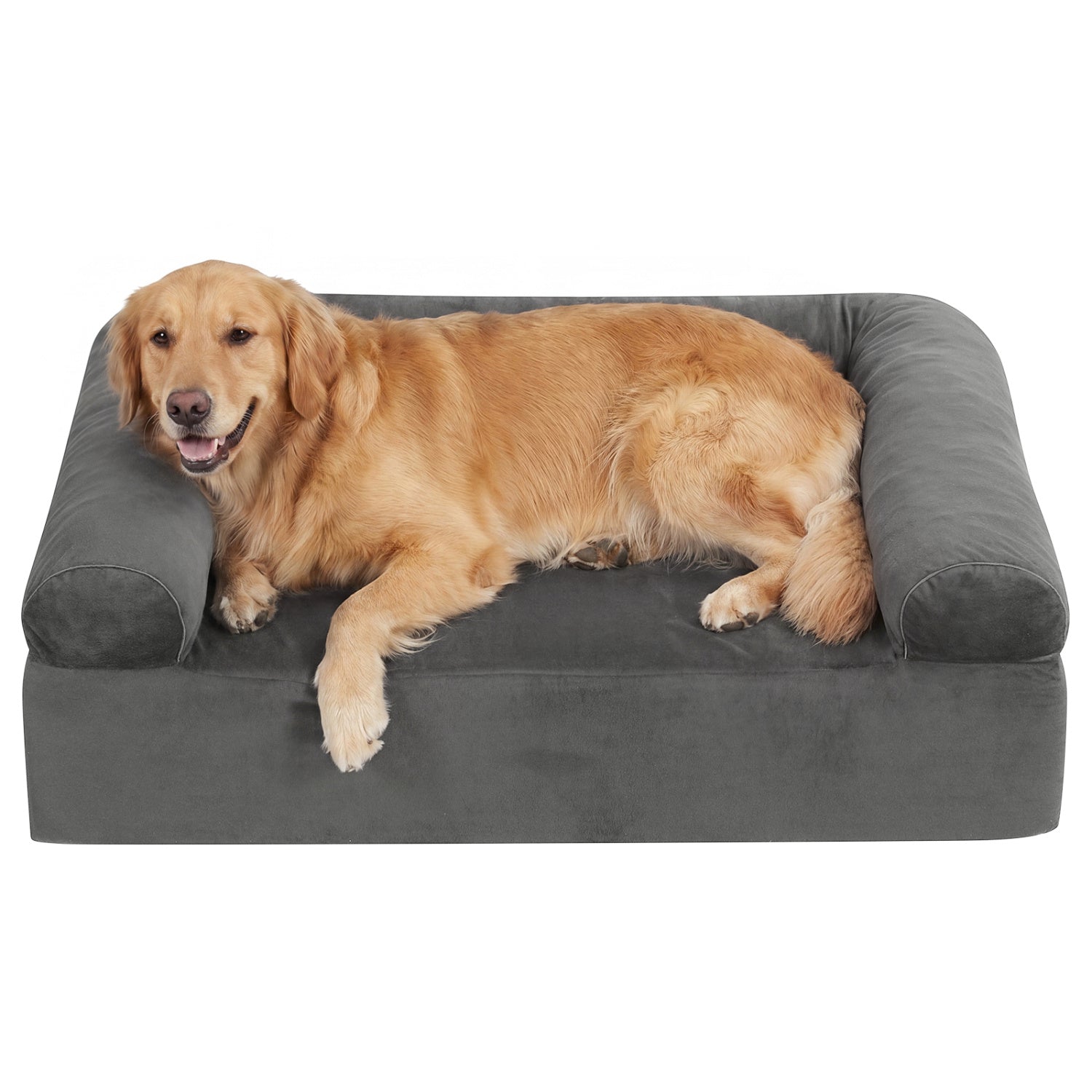 Cooling Gel Memory Foam Dog Bed for Medium Dogs with Washable Cover