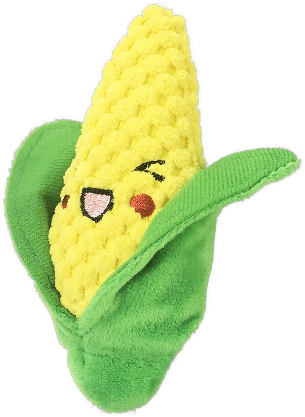 Corn Tiny Tots Plush Dog Toy Corn