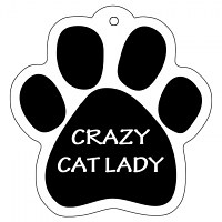Dog & Cat Paw Keychains Crazy Cat Lady