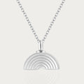 Rainbow - Memorial Necklace for Human Ashes - Silver Default (no engraving) Silver