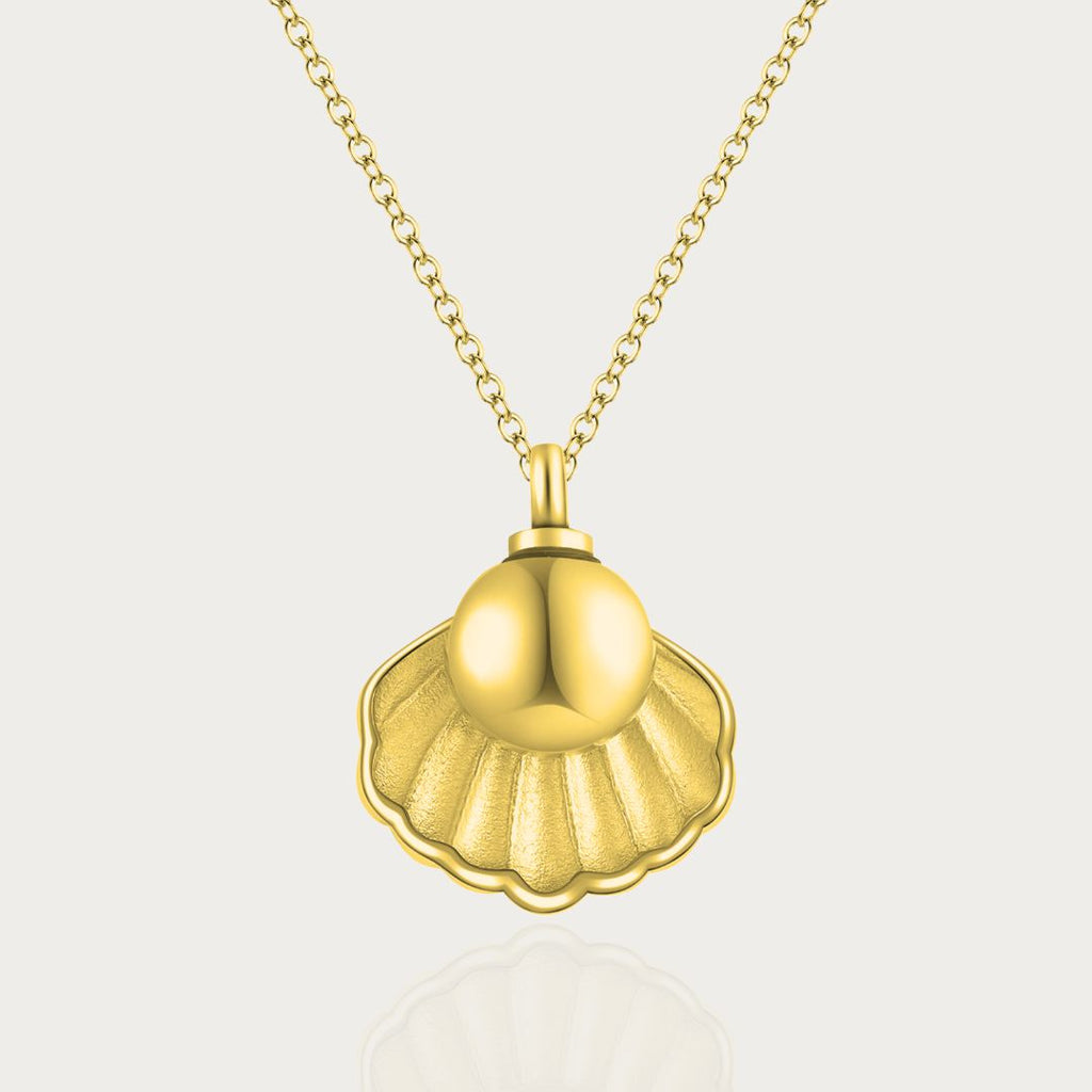Treasure - Cremation Necklace for Dog & Pet Ashes - Gold Gold