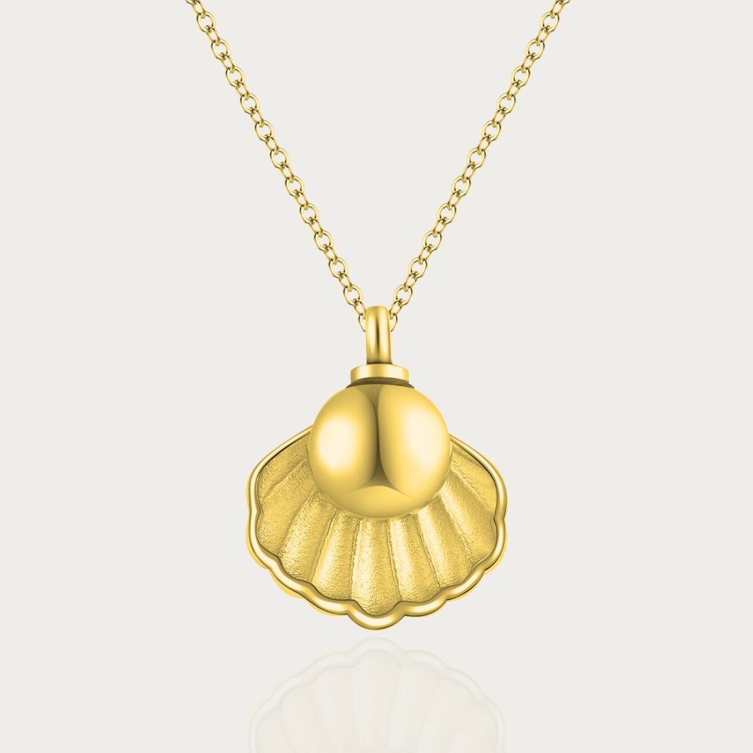 Treasure - Cremation Necklace for Dog & Pet Ashes - Gold Gold