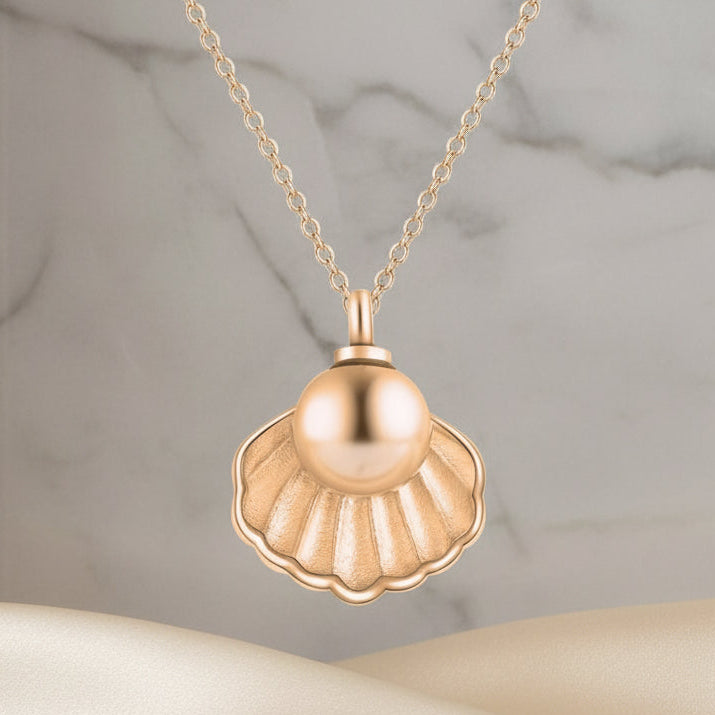 Treasure - Cremation Necklace for Dog & Pet Ashes - Gold Rose gold