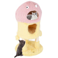 Cute Monster-Themed Cat Tower with 2 Private Condos and 3-Level Activity Center-Yellow Default Title