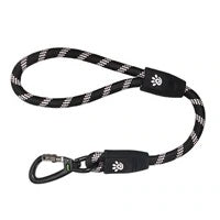 DOCO® Reflective Traffic Rope Leash - Click & Lock Snap - 20 inch Black
