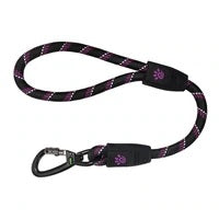 DOCO® Reflective Traffic Rope Leash - Click & Lock Snap - 20 inch Purple