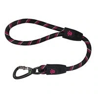 DOCO® Reflective Traffic Rope Leash - Click & Lock Snap - 20 inch Raspberry Pink