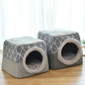 Pet Dog and Cat Bed Villa - Dual Use Space Capsule Grey XL