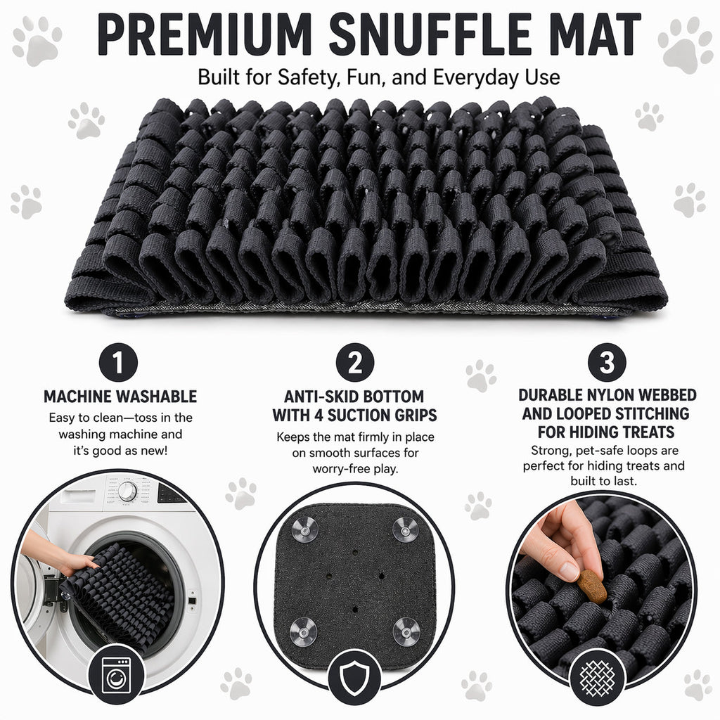 Pet Life ® 'Sniffer Grip' Interactive Anti-Skid Suction Pet Snuffle Mat
