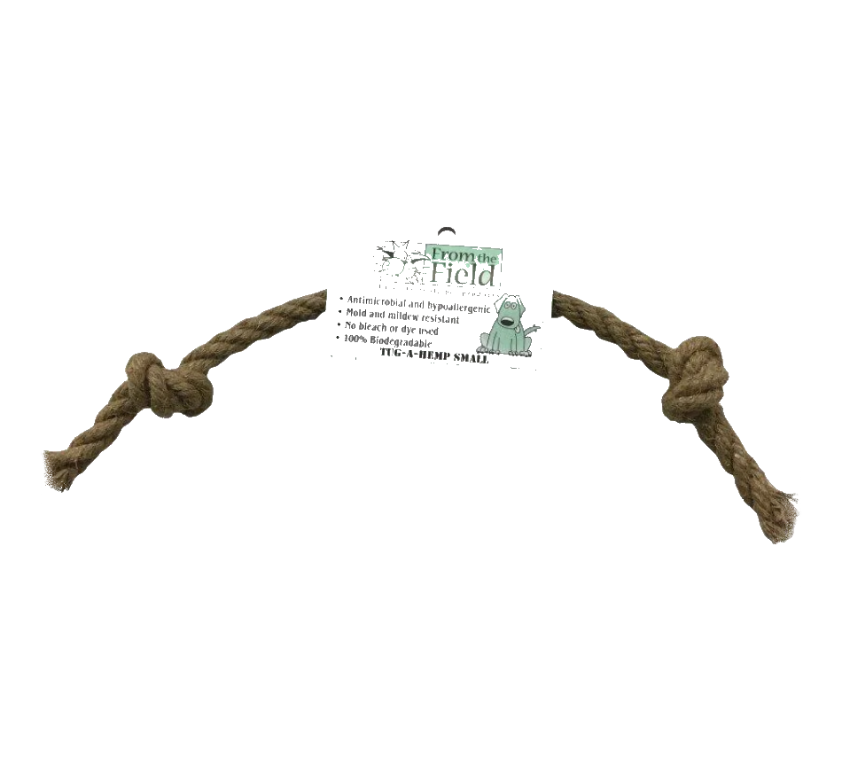 NATURAL HEMP DOG TUG-TOY ONE HEMP TUG TOY