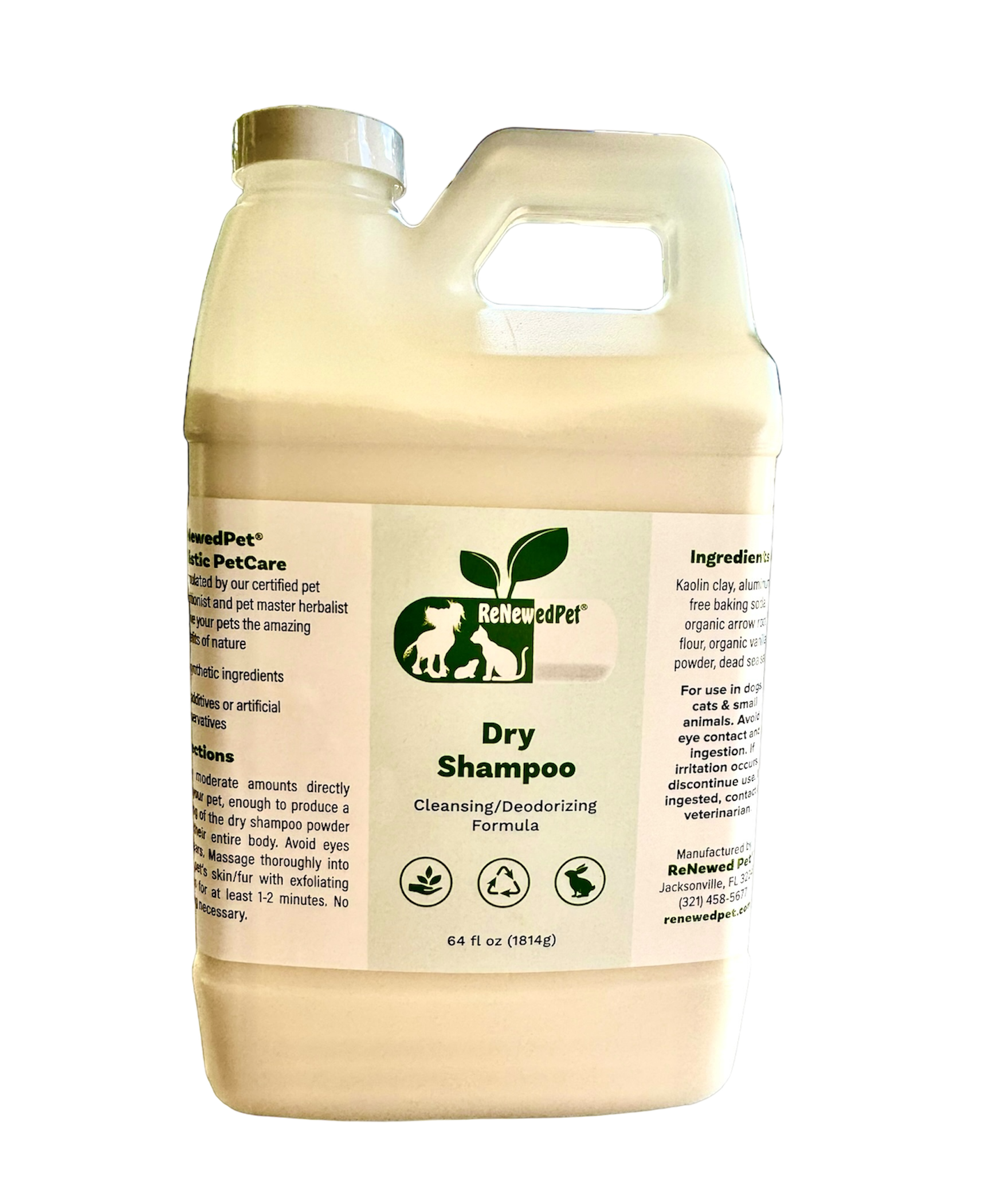 4-ALL PETS DRY SHAMPOO 64 OZ. ($2.62 oz.)