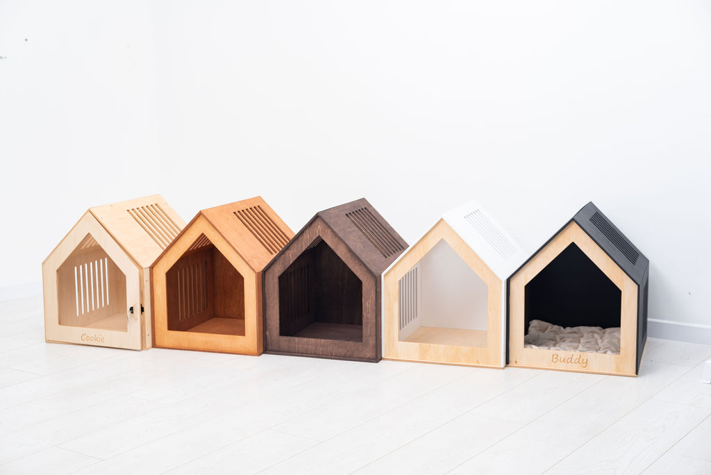 wooden indoor pet house
