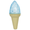 Pet Life ® 'Lick & Gnaw' Ice Cream Cone Freezable and Chewable Tossing Waterproof Floating Pet Dog Toy w/ Insertable Treat pocket
