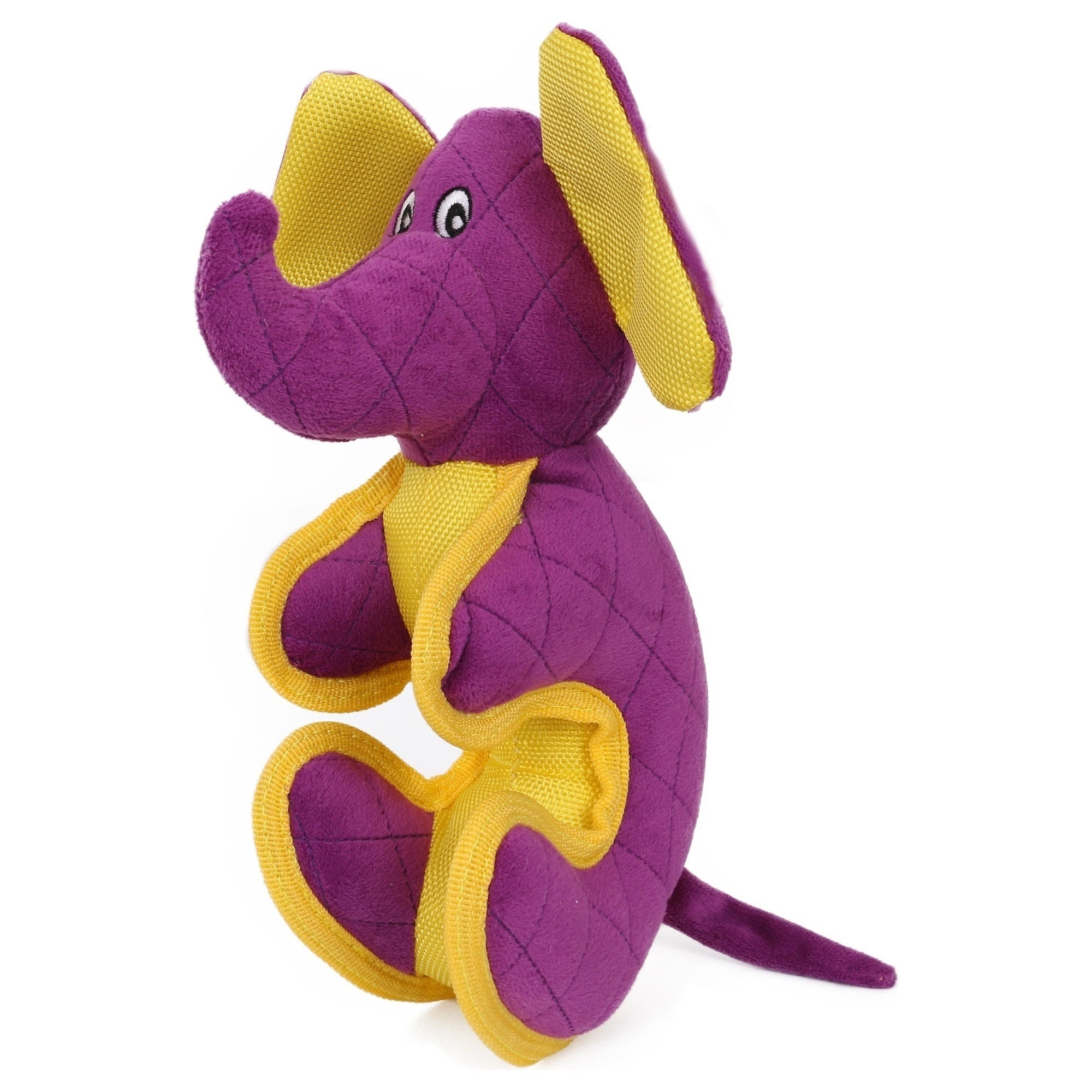 Pet Life ® 'Dino-Funimal' Animated Nylon Plush Squeaker Dog Toy Purple
