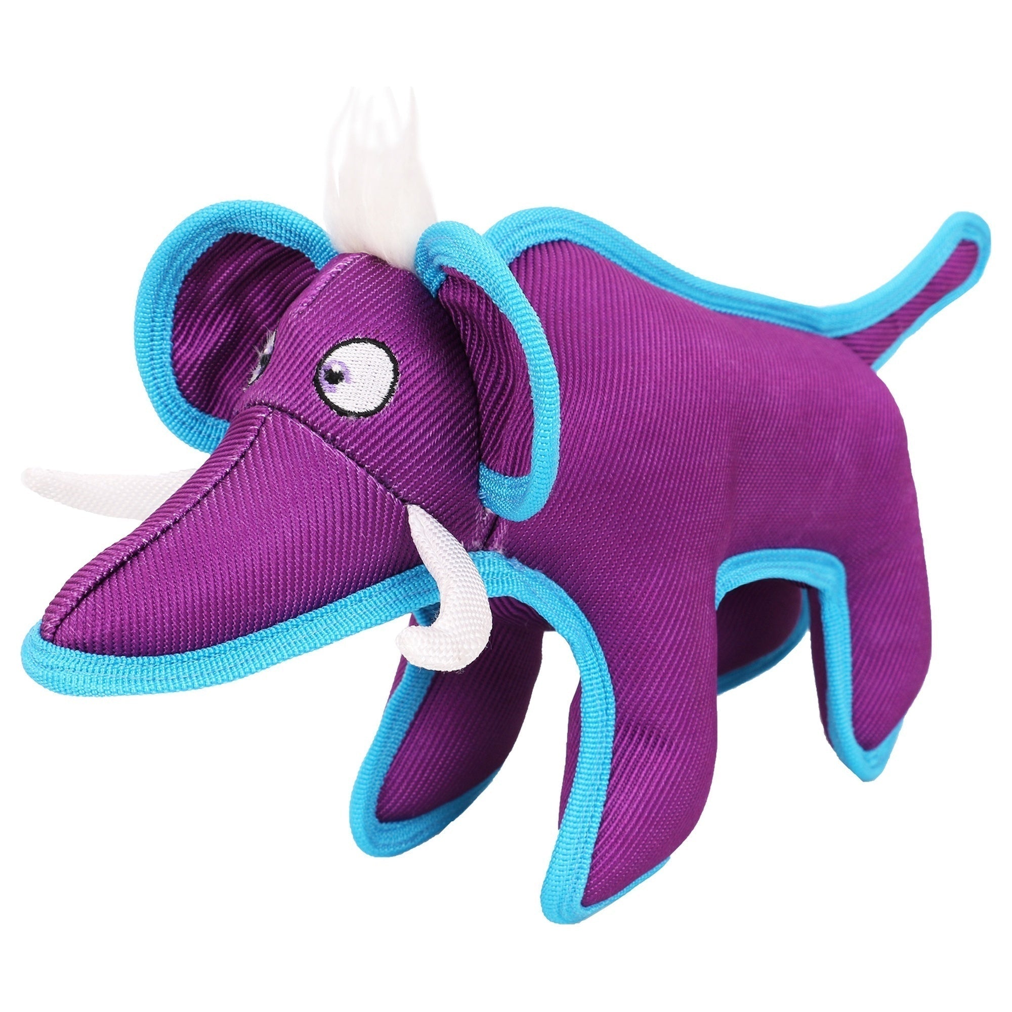 Pet Life ® 'Dura-Chew' Plush Animal Nylon Squeaker Dog Toy Purple