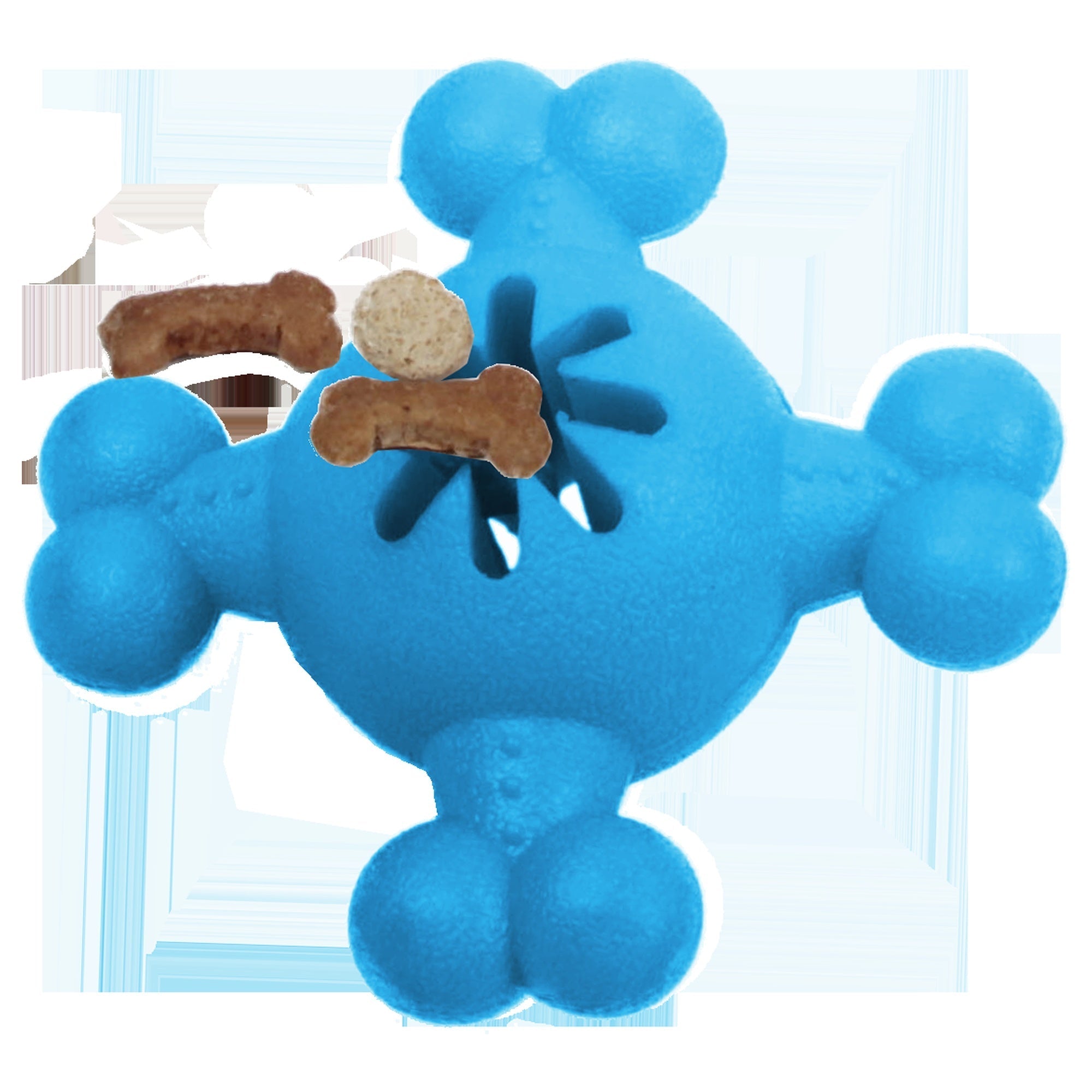 Pet Life ® 'Quadra-Bone' TPR Treat Dispensing Durable Dog Toy