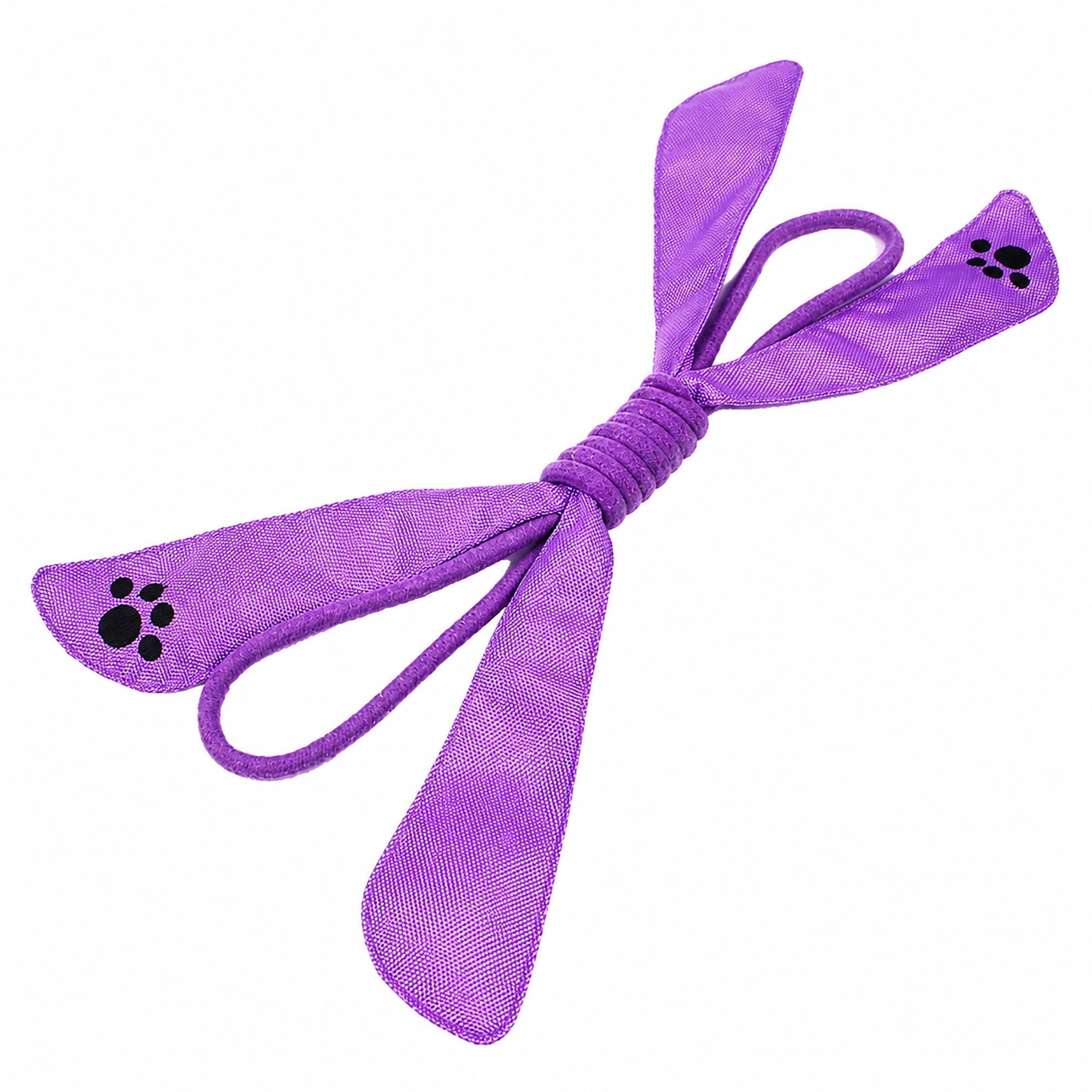 Pet Life ® 'Extreme Bow' Sporty Rope and Squeak Dog Toy Purple