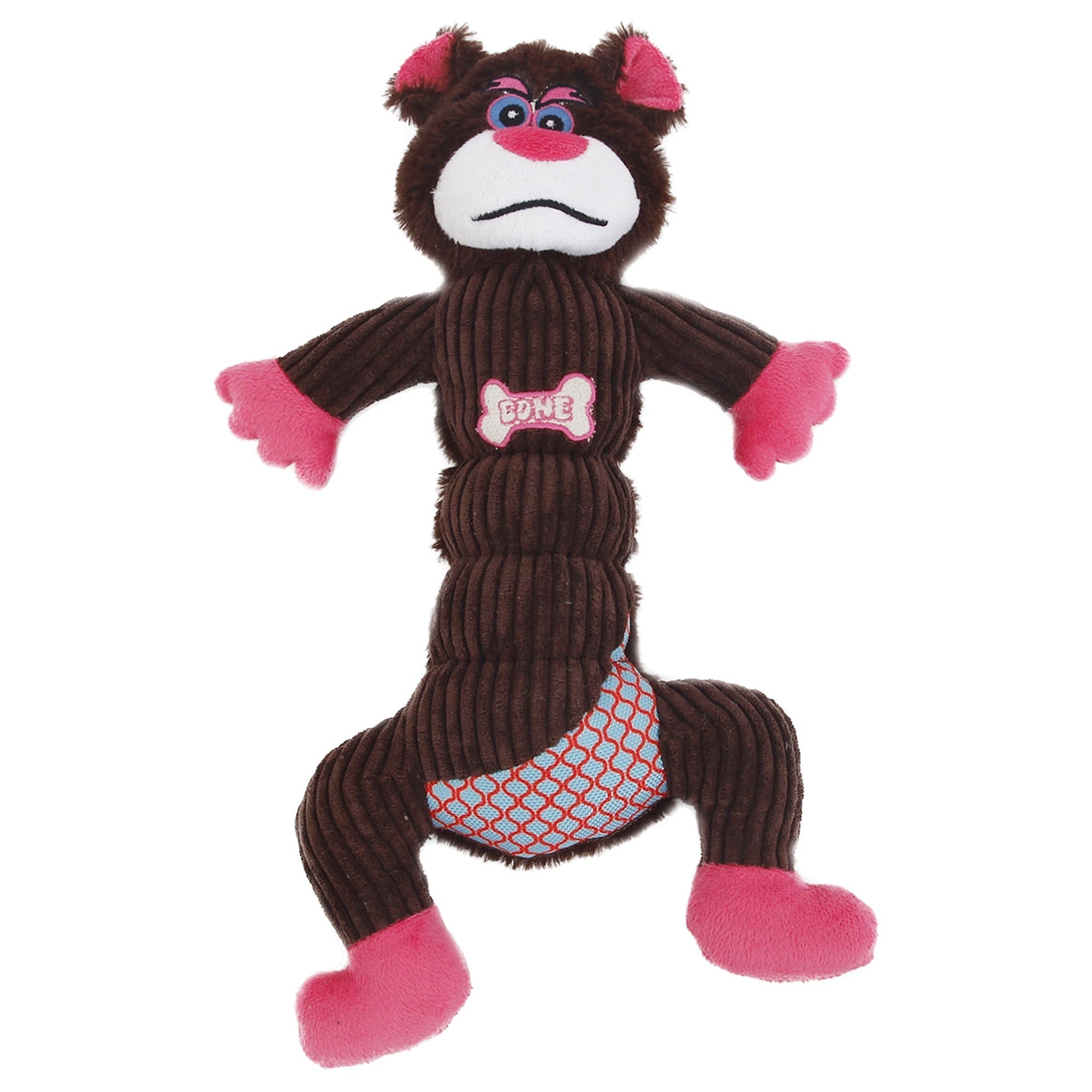 Pet Life ® 'Cuddle Plush' Mesh and Plush Squeaking Dog Toy