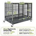 37" Stackable Heavy Duty Dog Kennel 371D04 1 Pack