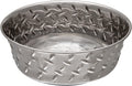Diamond Plated Pet Bowl with Non-Skid Bottom 17.90 cups