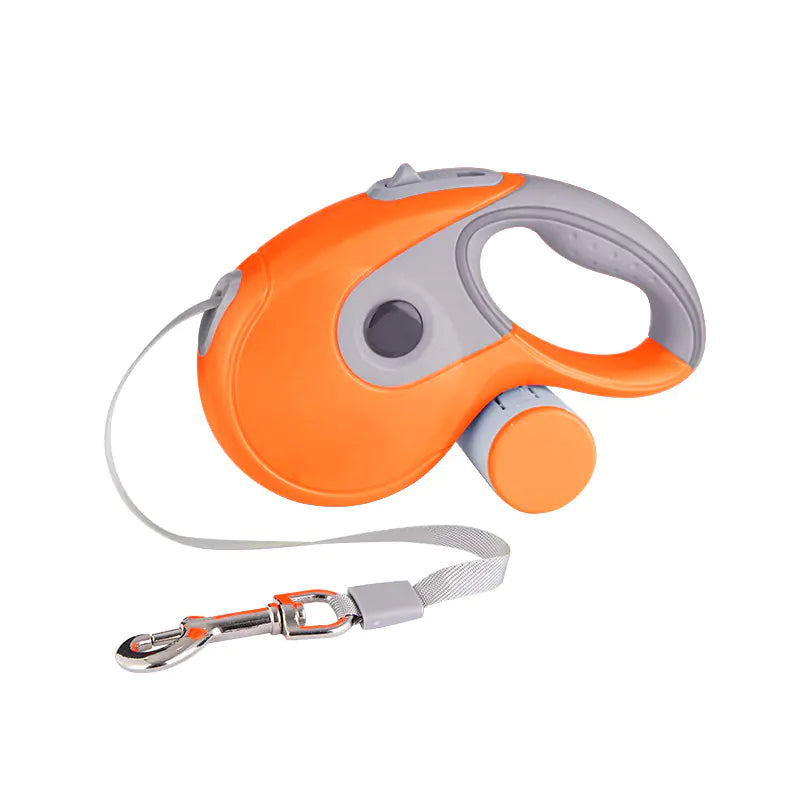 Automatic Retractable Dog Leash – 5M, Built-In Storage | 6 Colors Orange 5M