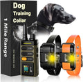 Dog Training Collar for up to 2 Dogs Remote Waterproof Rechargeable 1 Mile Range 2 Collar Kit With Remote