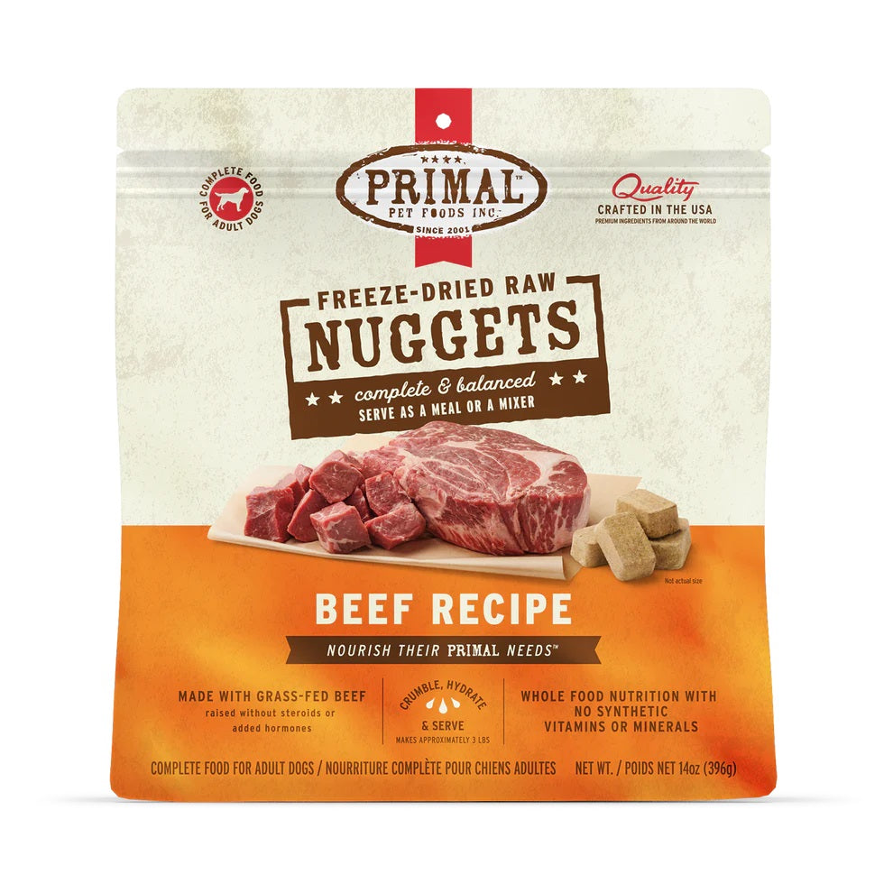Freeze Dried Beef Dog Food by Primal 5.5 oz
