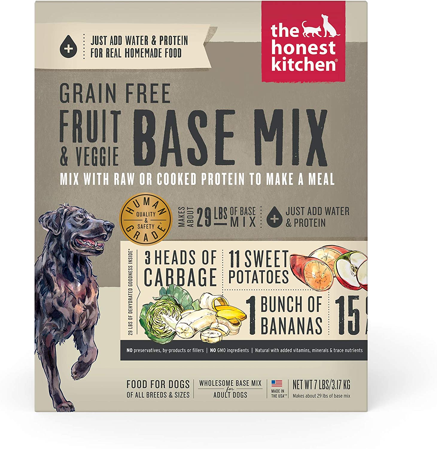 Dehydrated Fruit & Veggie Base Mix for Dogs -Grain Free 7 Lbs