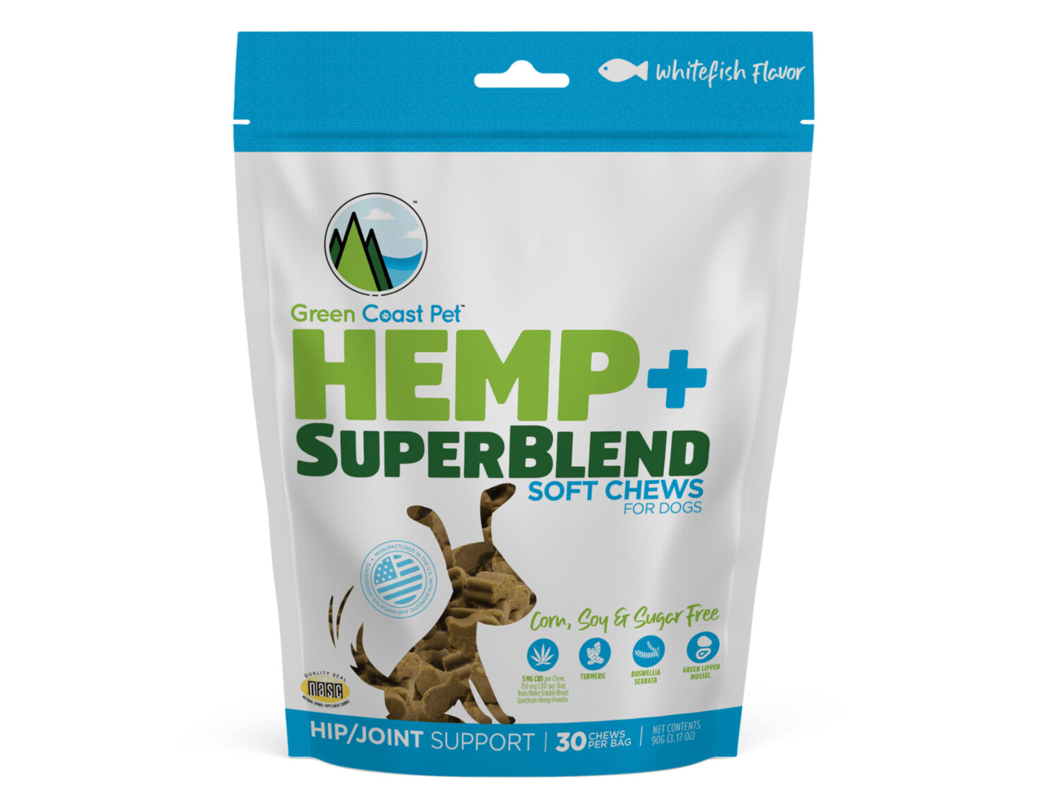 Dog & Cat Broad Spectrum Treats Dog- SuperBlend Whitefish Flavor