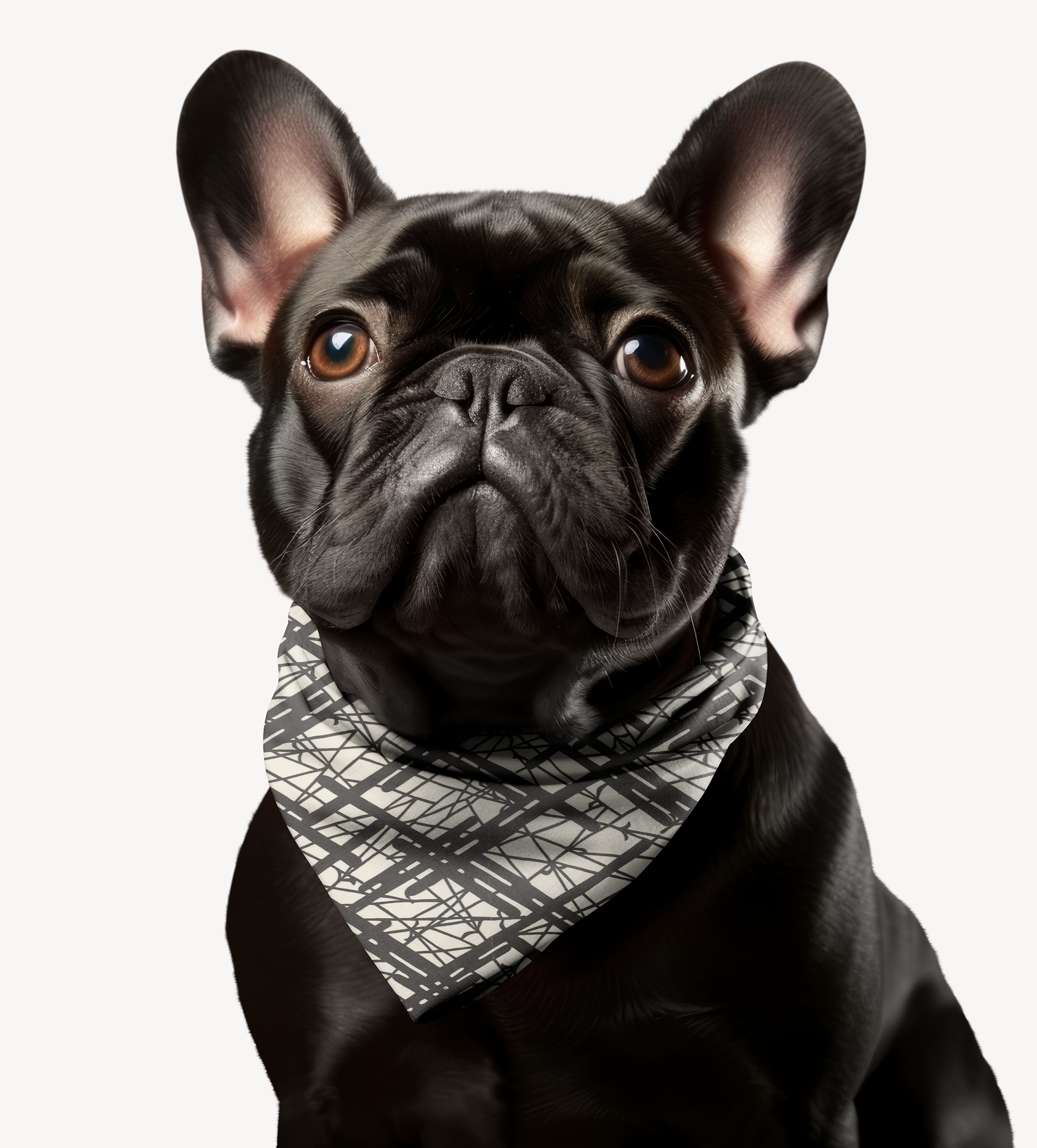 Sebastian & Clementine Abstract Lines Bandana Collar for Dogs and Cats