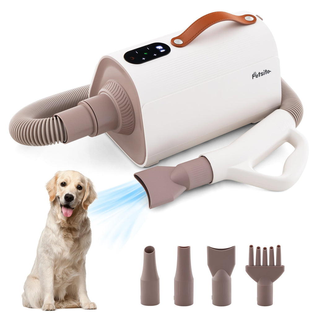 Dog Cat Hair Blower with Negative Ion Function and Adjustable Temperature Default Title