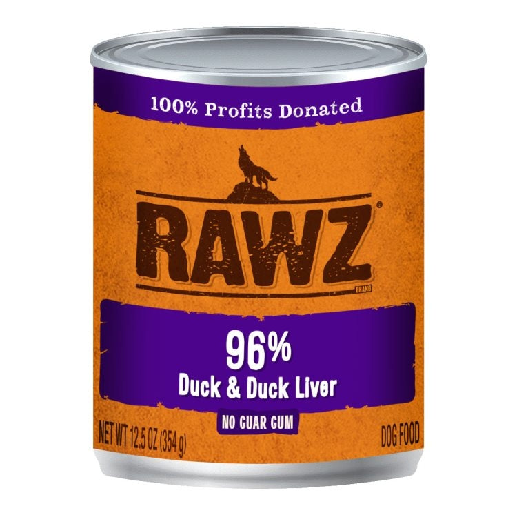 Duck & Duck Liver Wet Dog Food by Rawz Duck & Liver
