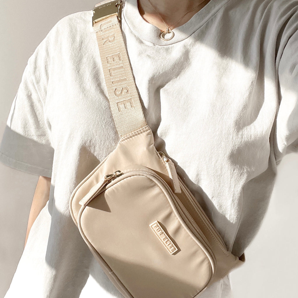 Fur Elise Dog Walking Bag - Sand