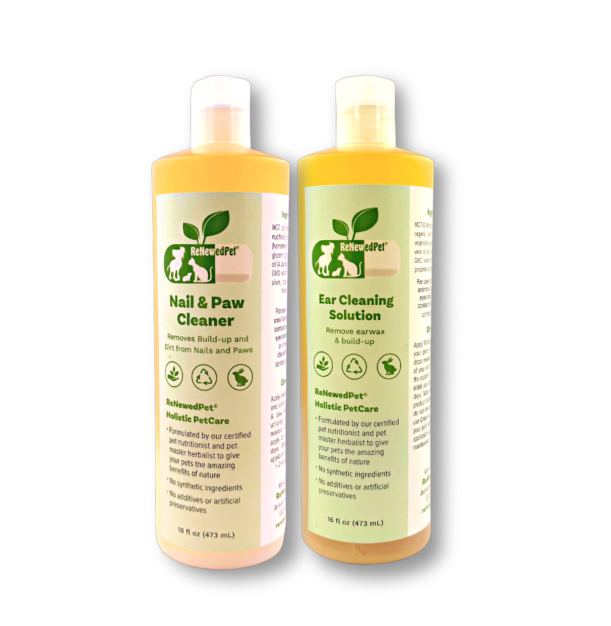 4-ALL PETS EAR & NAIL CLEANER KIT 16 OZ. ($7.18 oz.) WITHOUT COTTON PADS