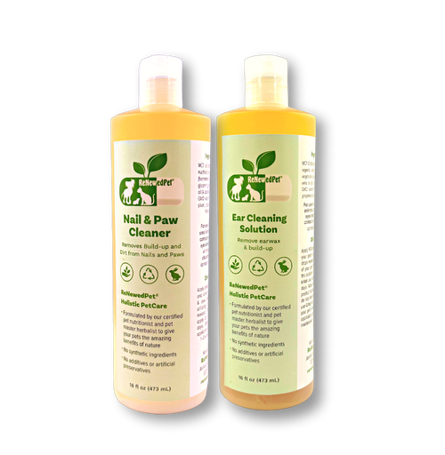 4-ALL PETS EAR & NAIL CLEANER KIT 16 OZ. ($7.18 oz.) WITHOUT COTTON PADS