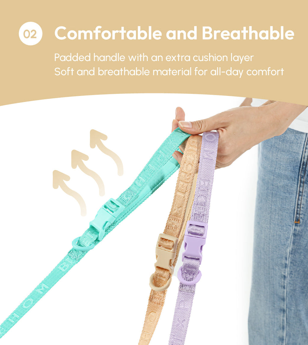 Padded Active Dog Leash – Apricot | Breathable, Durable & Secure | M & L