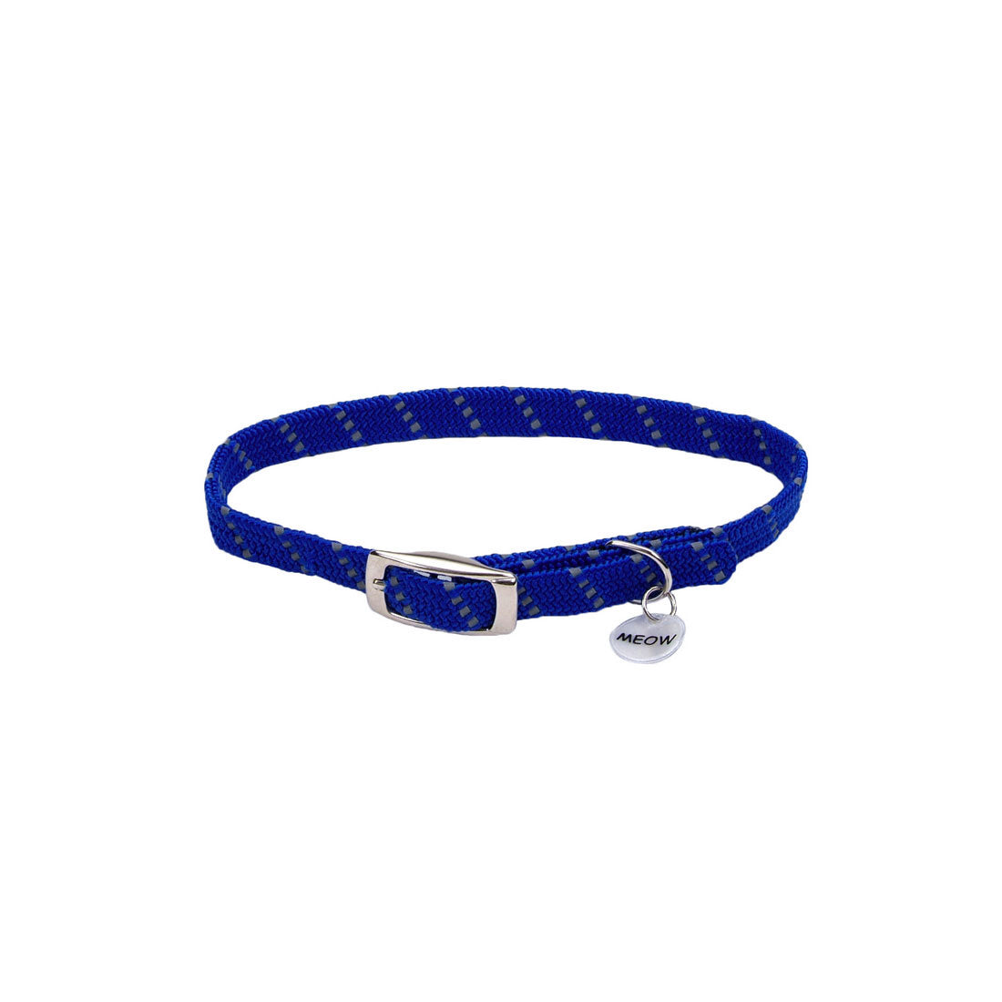 Coastal Elasta Cat Reflective Safety Stretch Collar Blue