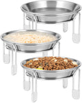 Elevated Cat Bowls Stainless Steel Raised Anti Vomit Small Dog 2/3 Pack 3 Pack