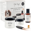Eye Envy Dog Tear Stain Remover Kit w Brush Pads Powder 30–45 Day 1 Kit with brush