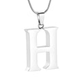 Letter H Ashes Necklace Pendant